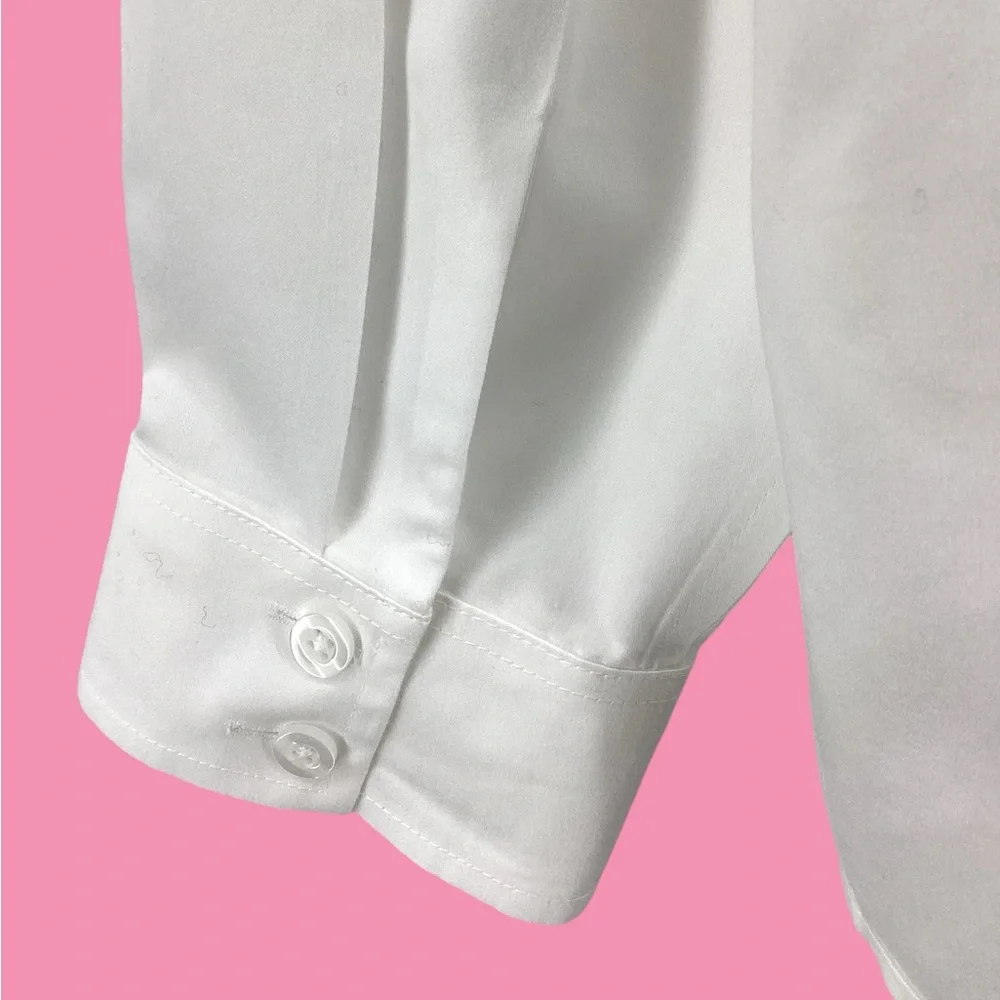 Chico's White Button Down Shirt - Picture 6 of 13
